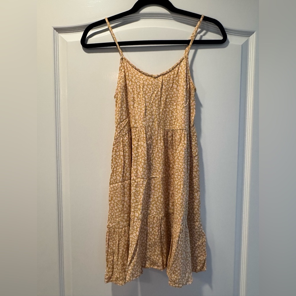 Billabong Tan Floral Mini Dress